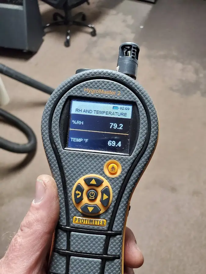 Moisture meter humidity assessment for Fire & Smoke Damage Restoration in Ocean Pointe