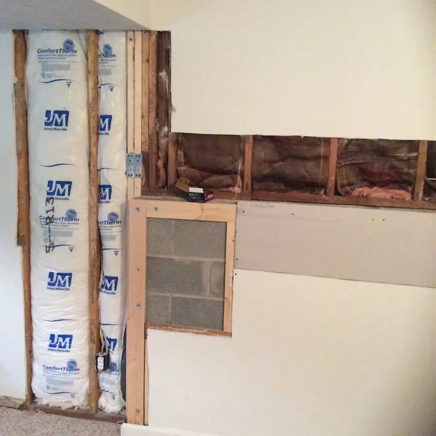 Wall insulation replacement during Contents Cleaning & Restoration in Ocean Pointe
